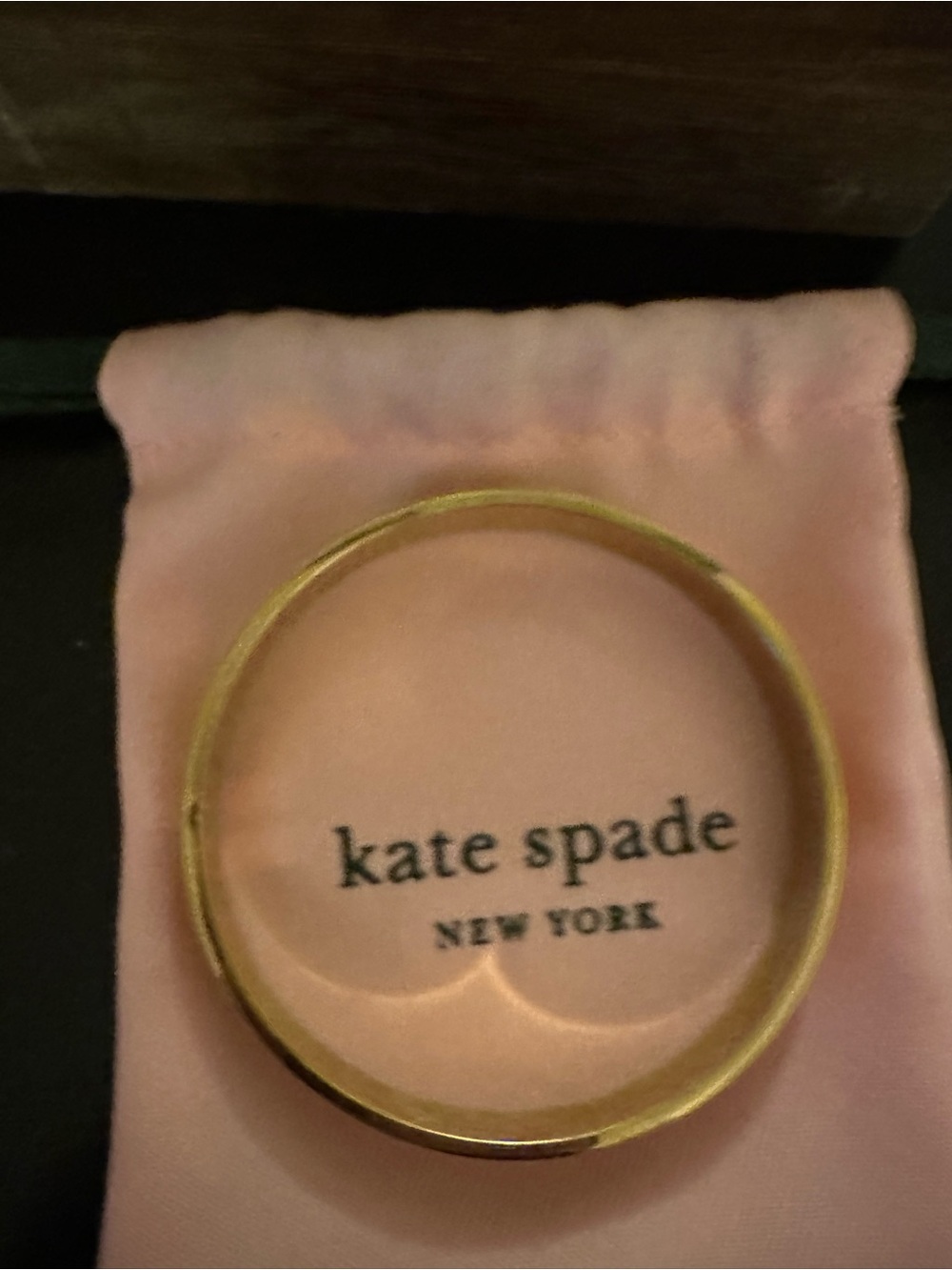 kate spade gold bangle bracelet
